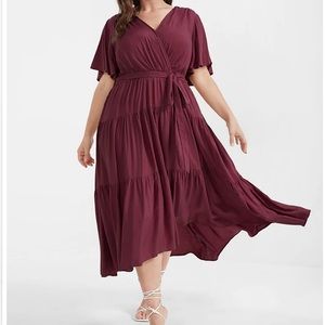 Plus-Size Wrap-Style Dress